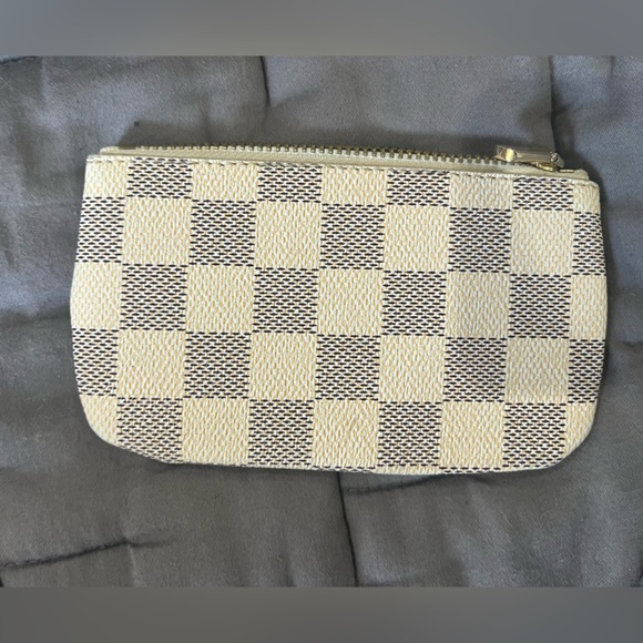 Daisy Rose Multi Card Vegan Leather wallet coin purse Checkered - Picture 4 of 6